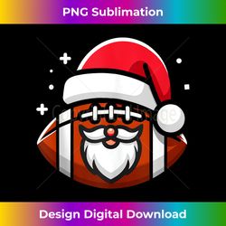 football christmas ball funny santa claus football hat xmas tank top - innovative png sublimation design - pioneer new aesthetic frontiers