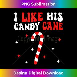 I Like His Candy Cane Funny Couples Matching Christmas Tank Top - Bohemian Sublimation Digital Download - Striking & Memorable Impressions