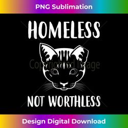 Homeless TNR Trap Neuter Release Feral Cat Tank Top - Luxe Sublimation PNG Download - Challenge Creative Boundaries