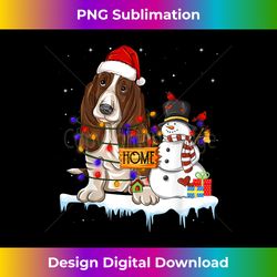 basset hound Dog Christmas Snowman Xmas Lights Pajama - Eco-Friendly Sublimation PNG Download - Tailor-Made for Sublimation Craftsmanship