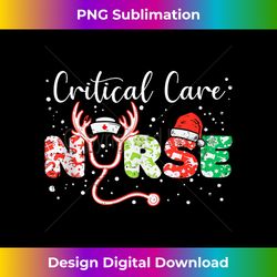 Critical Care Nurse Christmas Stethoscope Nurses Xmas Tank Top - Bohemian Sublimation Digital Download - Customize with Flair