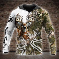 Deer Hunting 3D All Over Printed Hoodie &8211 X091201