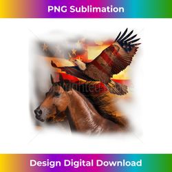Horse American Flag Wings Eagle Proud Patriotic 4Th Of July - Deluxe PNG Sublimation Download - Customize with Flair