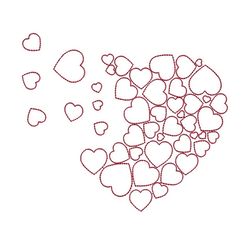 Hearts Embroidery Designs, Valentines day Embroidery Design, Holiday Machine Embroidery File