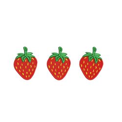 Valentines Strawberries Embroidery Designs, Valentines day Embroidery Design, Holiday Machine Embroidery File