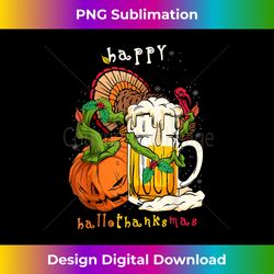 Happy HallowThankMas Beer Mug Thanksgiving Holiday Season - Timeless PNG Sublimation Download - Challenge Creative Boundaries