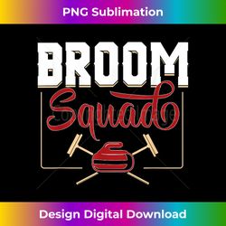 Broom Squad Curling Accessories Winter Sports Curler Present - Contemporary PNG Sublimation Design - Elevate Your Style with Intricate Details