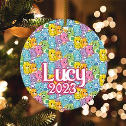 personalized care bears ornament,  care bears christmas ornament