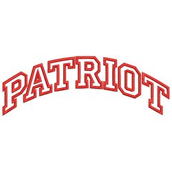PATRIOT Embroidery Design, USA Embroidery Design, 4th July Machine Embroidery File