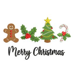 Merry Christmas Embroidery Designs, Christmas Ornaments Embroidery Designs, Holiday Machine Embroidery File