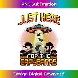 Capybara Lovers UFO Taking Cute Capybaras Long Sleeve - Sleek Sublimation PNG Download - Animate Your Creative Concepts