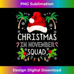 Christmas In November Squad Funny Xmas Men Women Kids V-Neck - Eco-Friendly Sublimation PNG Download - Chic, Bold, and Uncompromising