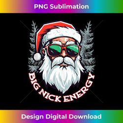 Big Nick Energy Funny Santa Christmas Tank Top - Sophisticated PNG Sublimation File - Animate Your Creative Concepts