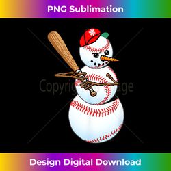 baseball snowman funny snowman baseball t- winter - edgy sublimation digital file - lively and captivating visuals