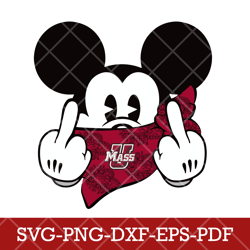 Massachusetts Minutemen_mickey NCAA 1,SVG,DXF,EPS,PNG,digital download,cricut,mickey Svg,mickey svg files