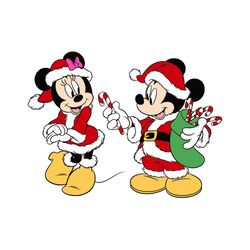 Mickey and Minnie santa Svg, Disney Christmas Svg, Mickey minnie christmas Svg, Holidays Svg, Digital download