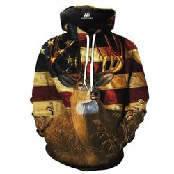 Deer Hunting 3D All Over Printed hoodie AM251111