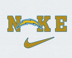 Nike Los Angeles Chargers Embroidery Effect, Nike Svg, Football Team Svg, Nfl Logo, NfL,Nfl Design 41