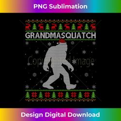 Bigfoot Grandmasquatch Xmas Ugly Bigfoot Christmas - Urban Sublimation PNG Design - Chic, Bold, and Uncompromising
