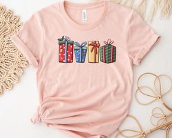 christmas shirt, christmas gift wrap shirt, christmas gift shirt, holiday shirt for women, winter shirt, funny gift, xma