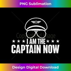 i am the captain now - airplane aircraft lover airline pilot - futuristic png sublimation file - lively and captivating visuals