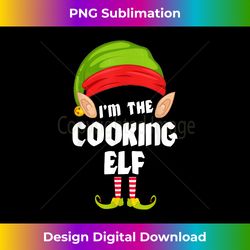 Funny Cooking Elf Matching Family Group PJ Christmas - Minimalist Sublimation Digital File - Tailor-Made for Sublimation Craftsmanship