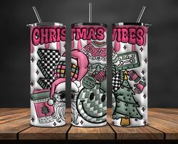 Christmas 20oz Tumbler Wrap PNG, Christmas 3D Inflated Puffy Tumbler Wrap Png, Grinchmas 20oz Png 233