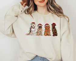 Christmas Sweatshirt, Christmas Dogs Sweatshirt, Dog Mom Shirt, Christmas Dogs Sweatshirt, Dogs Sweatshirt, Puppies Shir