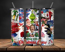 Christmas 20oz Tumbler Wrap PNG, Christmas 3D Inflated Puffy Tumbler Wrap Png, Grinchmas 20oz Png 352