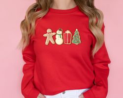 Christmas Sweatshirt, Gingerbread Cookies Sweatshirt, Xmas Hoodie, Christmas Gift, Christmas Matching Sweatshirt, Family