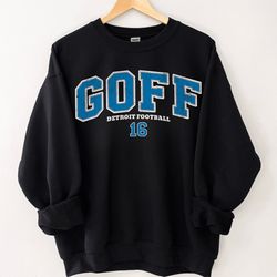 Jared Goff Sweatshirt, Jared Goff Shirt, Detroit Football Sweatshirt, Lions Sweatshirt, Vintage Detroit Football Sweater