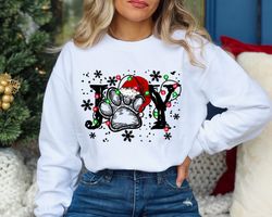 christmas sweatshirt, joy dog christmas gift, holiday gift sweater, joy christmas, dog love sweater, winter sweatshirt,