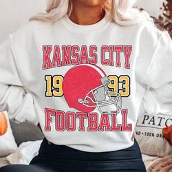 Kansas City Football Sweatshirt, Vintage Kansas City Football Crewneck, Kansas City Shirt, Chief Hoodie, Chief shirt, Ch
