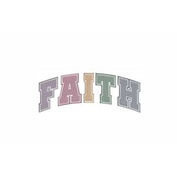 Faith Machine Embroidery Design. 7 Sizes. Easter Embroidery Design