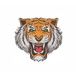 Tiger Machine Embroidery Design. 6 Sizes. Animal Embroidery Design