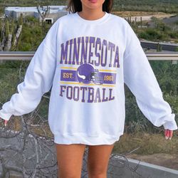 Retro Minnesota Football Sweatshirt, Shirt for Men and Women, Gifts Shirt on Halloween, Christmas, Birthday, Anniversary