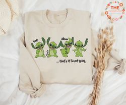 Green Monster Embroidery Sweatshirt, Thats It Im Not Going Happy Christmas Embroidery Sweatshirt