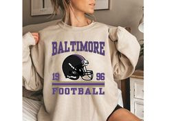 Vintage 90s Baltimore Cardinal Football Crewneck Sweatshirt, Baltimore Football T-Shirt, Vintage Style Baltimore Sweatsh