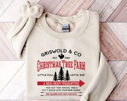 Griswold Christmas Tree Farm Sweatshirt, Christmas Vacation Tree Sweatshirt, Christmas Sweatshirt, Funny Holiday Sweater