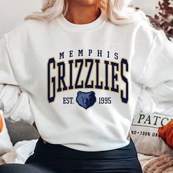 Vintage Memphis Grizzlies Basketball, 90s Bootleg, T-Shirt Retro Style Sweatshirt Crewneck, fan gift