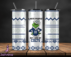 Indianapolis Colts Christmas Tumbler Png, NFL Merry Christmas Png, NFL, NFL Football Png 107