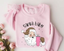 santa baby sweatshirt, christmas santa claus sweatshirt, retro santa sweatshirt, cute santa sweater, for women christmas