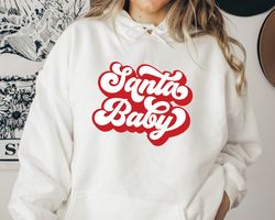 santa baby sweatshirt, santa claus christmas sweatshirt, vintage christmas sweatshirt, christmas family, christmas gifts