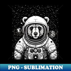 Vintage bear astronaut - Exclusive PNG Sublimation Download - Perfect for Sublimation Mastery