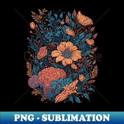 Vintage Flowers - High-Resolution PNG Sublimation File - Add a Festive Touch to Every Day