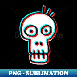 Zombie Skull Head - Premium PNG Sublimation File - Create with Confidence