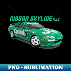 Nissan Skyline GT-R R32 - Elegant Sublimation PNG Download - Perfect for Sublimation Art