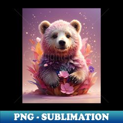 sweet bear cub - instant png sublimation download - unleash your inner rebellion