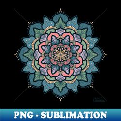 Serendipity green blue Mandala - Professional Sublimation Digital Download - Boost Your Success with this Inspirational PNG Download