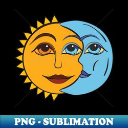 Sun and Moon Beautiful Duality - Trendy Sublimation Digital Download - Perfect for Sublimation Mastery